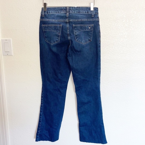 Beija Flor Dark Wash Raw Hem High Rise Jeans - Picture 8 of 10